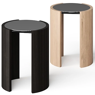 Sleek Jeremy Side Tables 3D model image 1 