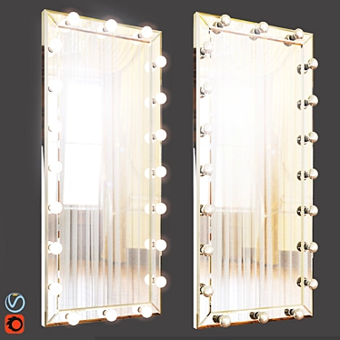 Reflective Elegance: 2016 Mirror 3D model image 1 