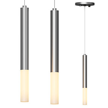 Sleek LED Pendant Light: Wands 3D model image 1 