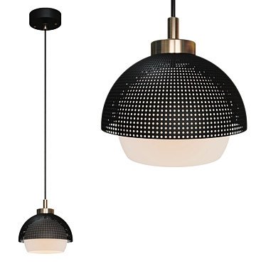 Eurosvet Pendant Light: Antique Bronze/Black - Elegant Lighting Solution 3D model image 1 