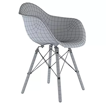 Modern Eames Plastic Armchair - Timeless Design 3D model image 1 