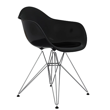 Eames Plastic Armchair: Sleek Design, Premium Quality 3D model image 1 