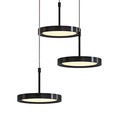 Sleek LED Pendant Light 3D model image 1 