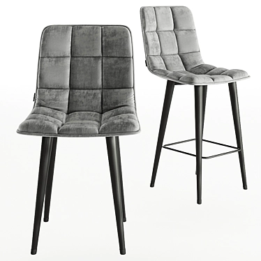 Modern Duo Chair Set 3D model image 1 