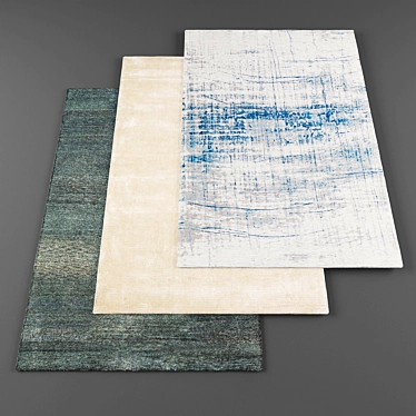 Modern Rugs Collection: 5 Stylish Pieces! 3D model image 1 