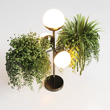 Multifunctional Table Light and Plant Stand 3D model image 1 