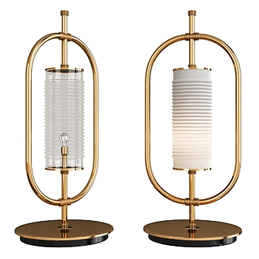 Elegant Yves Table Lamp 3D model image 1 