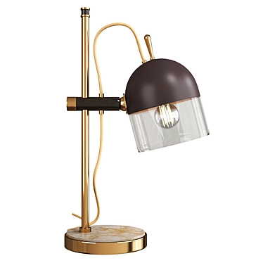 Sleek Modern Dave Table Lamp 3D model image 1 