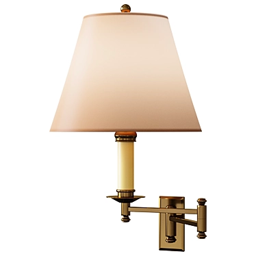 Elegant Gramercy English Style Wall Lamp 3D model image 1 