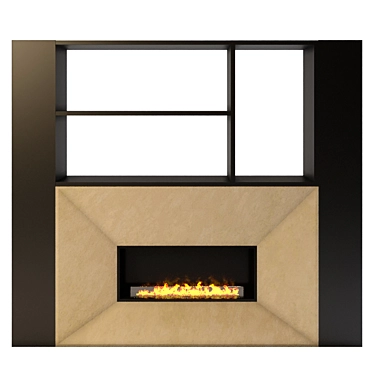 Modern Fireplace with Corona Render 3D model image 1 