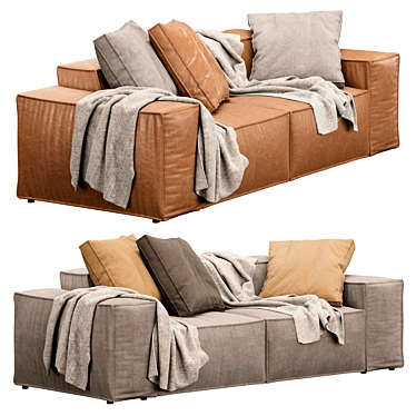 Blanche Melia Sofa: Stylish Comfort 3D model image 1 