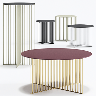 Sleek Accursio Table: Innovative Italian Design 3D model image 1 