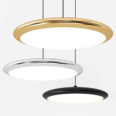 Elegant Sinfonia Pendant Light 3D model image 1 