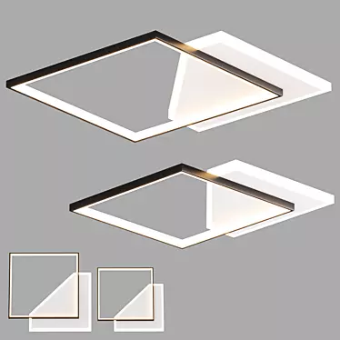 Aliexpress Ceiling Lamp: 3 Colors, Various Sizes 3D model image 1 