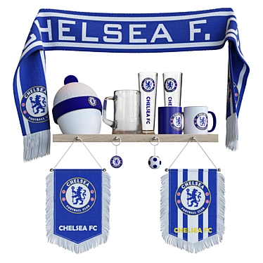Official Chelsea FC Merchandise 3D model image 1 
