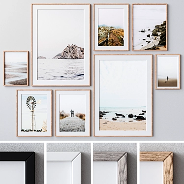 Versatile Set of 1169 Photo Frames 3D model image 1 