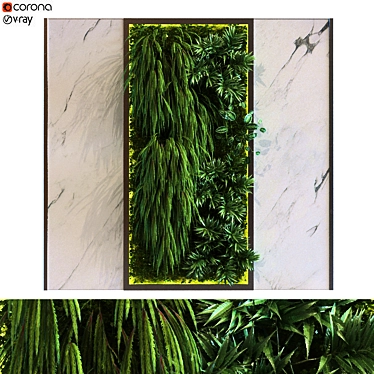 Vertical Greenery Set 3D model image 1 