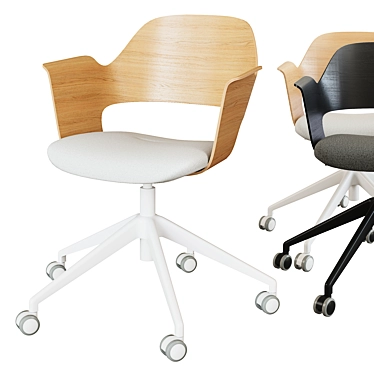 Elegant Office Conference Chair 3D model image 1 