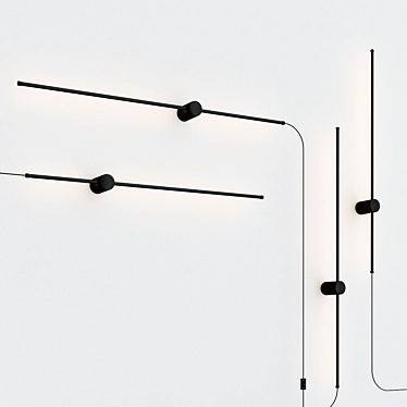 Modern LED Plug-in Wall Sconce 3D model image 1 