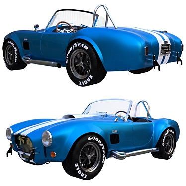 Classic Shelby Cobra 427: Ultimate Power and Performance 3D model image 1 