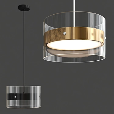 Minimalist Nordic Pendant Lamp 3D model image 1 