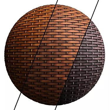 Woven Wonders: PBR Wicker Materials 3D model image 1 