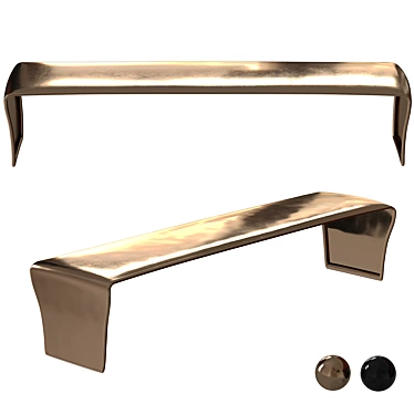 Bronze Black Naja Coffee Table 3D model image 1 