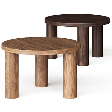 Sleek Scandinavian Coffee Tables 3D model image 1 