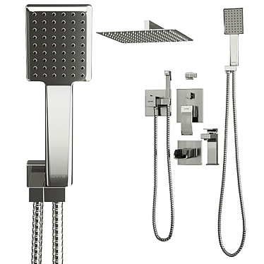 Gappo Shower Set: G7107-20 3D model image 1 