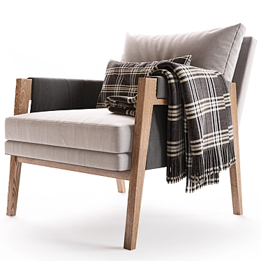 Tyson Bryn Chair: Sleek Design. Comfortable Seating. 3D model image 1 