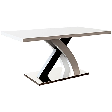 Sleek E-style Dining Table 3D model image 1 