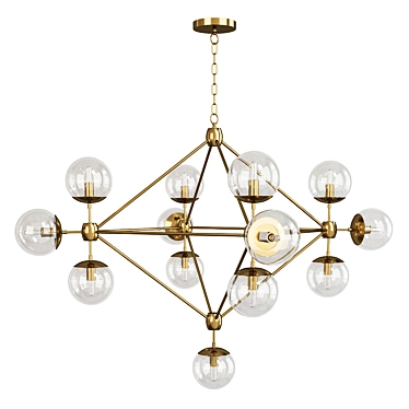 Cosmic Chandelier - Contemporary Lighting F 3D model image 1 