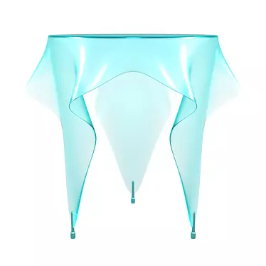 Sleek Illusion Side Table 3D model image 1 