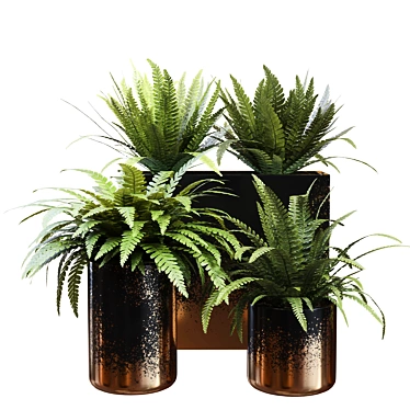 Green Oasis: Unwrapped Fern Plant Collection 3D model image 1 