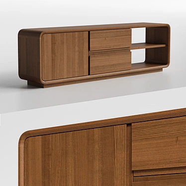 Modern TV Stand: 200x60x40 cm 3D model image 1 