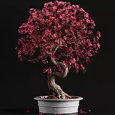 Artificial Bonsai Plant: Exquisite Foliage 3D model image 1 