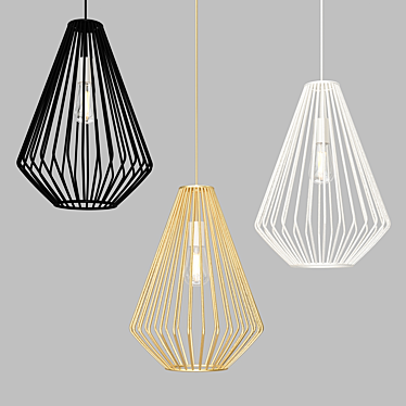 Minimalist Geometric Pendant Light 3D model image 1 