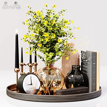 Elegant Decor Set 028: High-Quality, Detailed 3D model image 1 