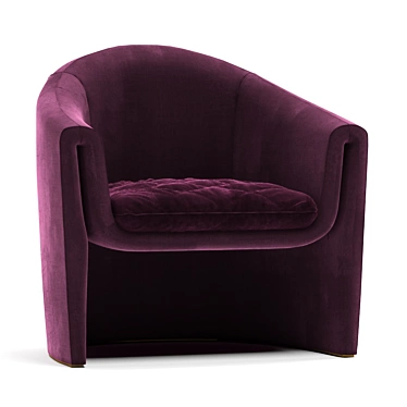 Sleek Italian Armchair: B&B Italia 3D model image 1 