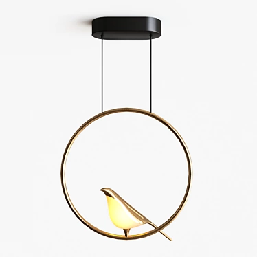 Modern Gold Pendant Light - Nomi 44.3515 OM 3D model image 1 