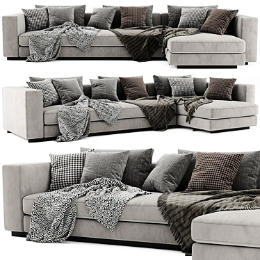 Modern Reversi'14 Chaise Longue Sofa 3D model image 1 