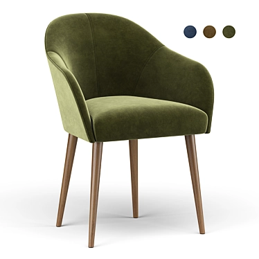 Elegant Lili Dining Chair: Stylish, Comfortable, and Versatile 3D model image 1 