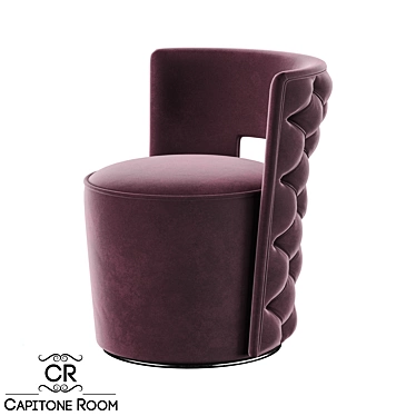 Luxury OM Rose Ottoman: Elegant and Comfortable 3D model image 1 