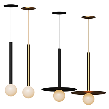 Elixir: Minimalistic Pendant Light 3D model image 1 