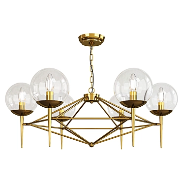 Elegant Bellina Chandelier 3D model image 1 