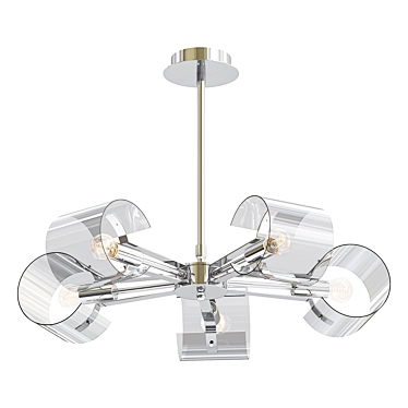 Freya FR5024PL-05GR: Elegant and Modern Pendant Chandelier 3D model image 1 