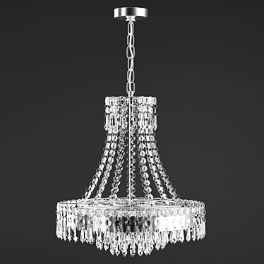 Laura Ashley Enid Chandelier: Classic Elegance 3D model image 1 