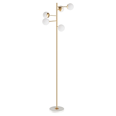 Golden Elm Tribute Floor Lamp 3D model image 1 