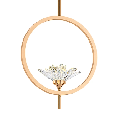 Elegant Lotus Pendant Light 3D model image 1 