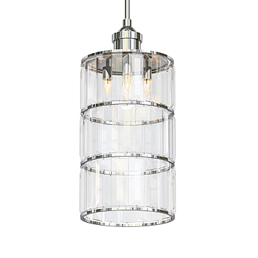 Sophie Pendant Light | Brushed Nickel 3D model image 1 